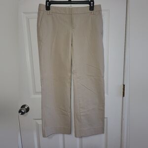 Gap Wideleg Stretch Ankle Pinstripe Khaki Pants W14×L39